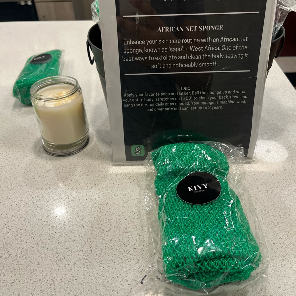 KIVY Money Green African Net Sponge